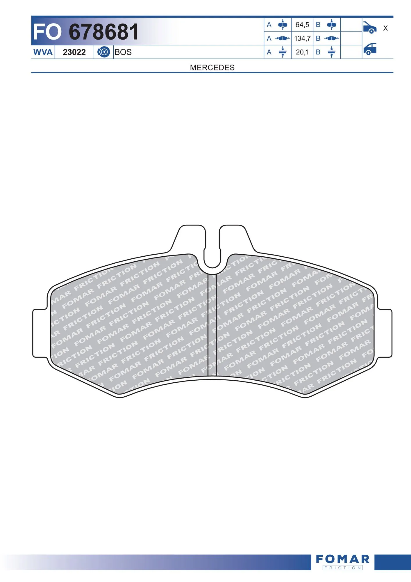 Brake Pad Set, disc brake